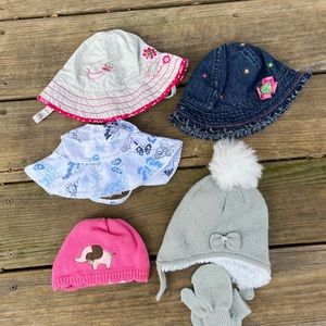 Infant hats, 0-3 months and 3-6 months